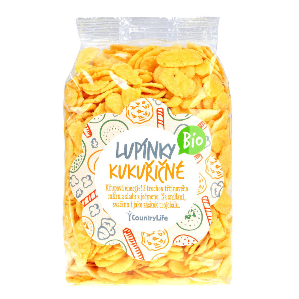 Kukuřičné lupínky 200 g BIO COUNTRY LIFE 
